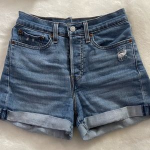 Levis Blue Jean Shorts